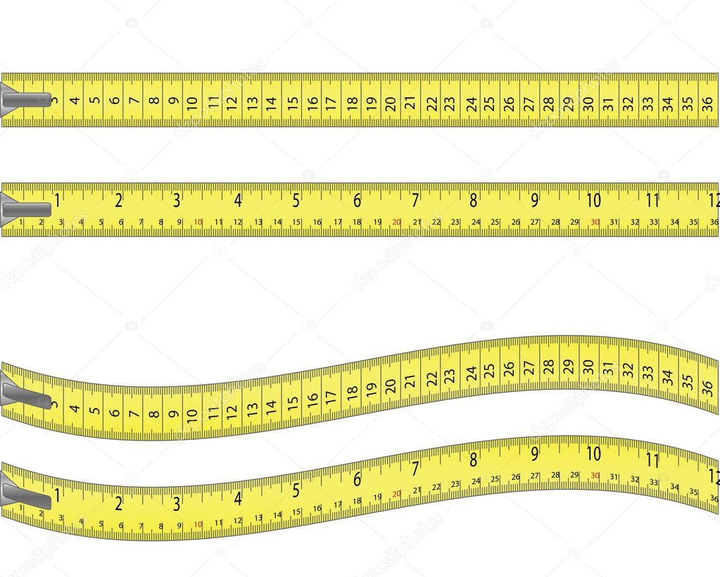 Download Tape Measure Isolated On White Vector Image By C Bigfatnapoleon Vector Stock 8883661