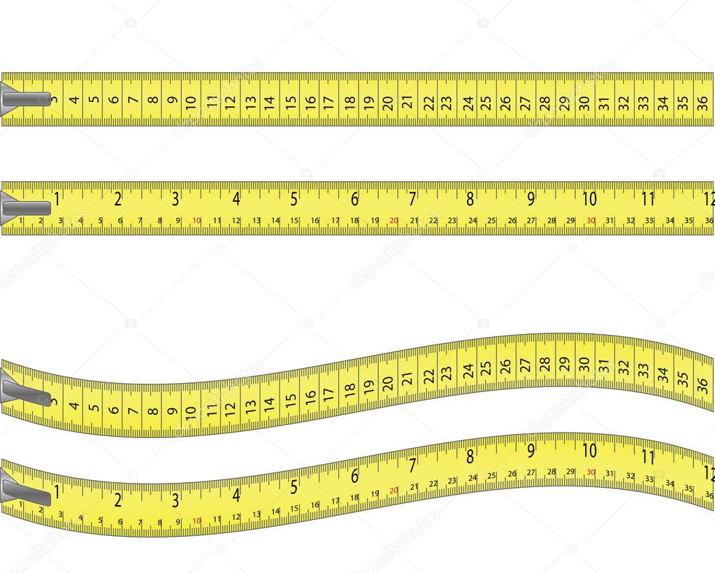Tape measure isolated on white
