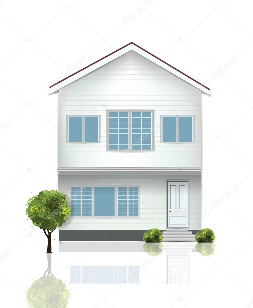 Beautiful House isolated on white