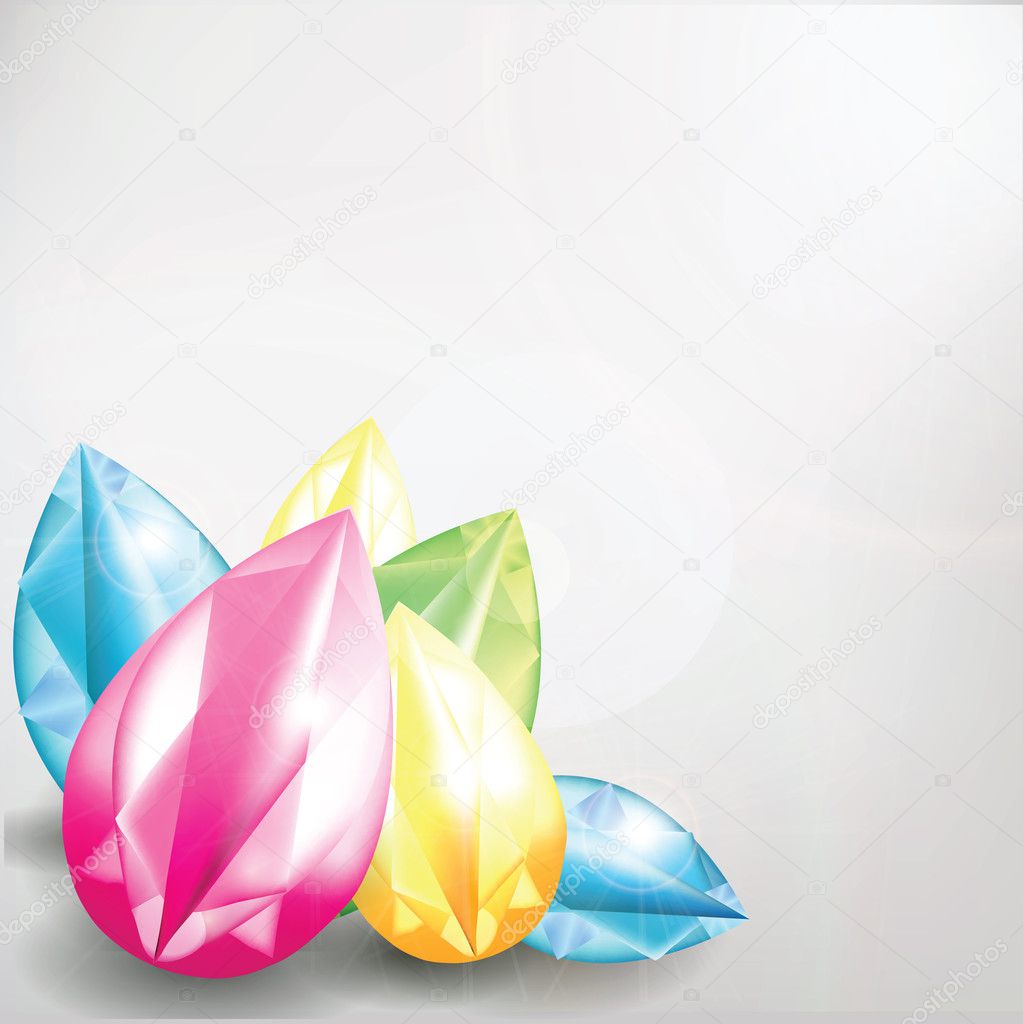Colorful Diamonds Background
