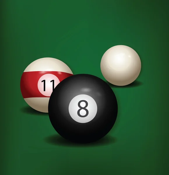 Billiard Balls — Stock Vector