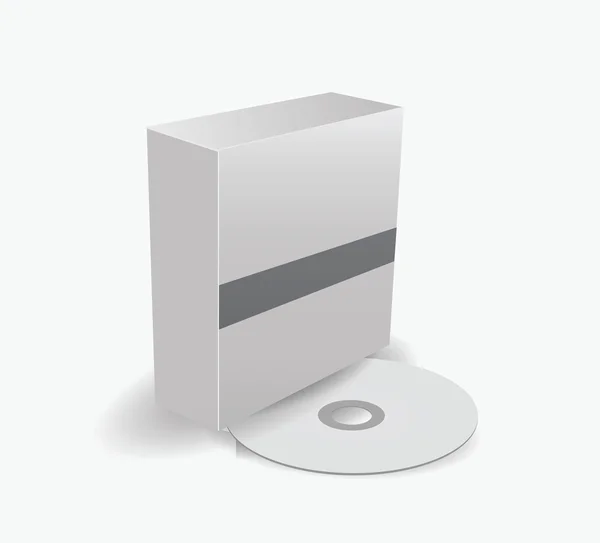 Set kotak CD kosong - Stok Vektor