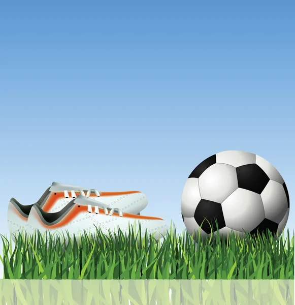 Illustration af fodbold – Stock-vektor