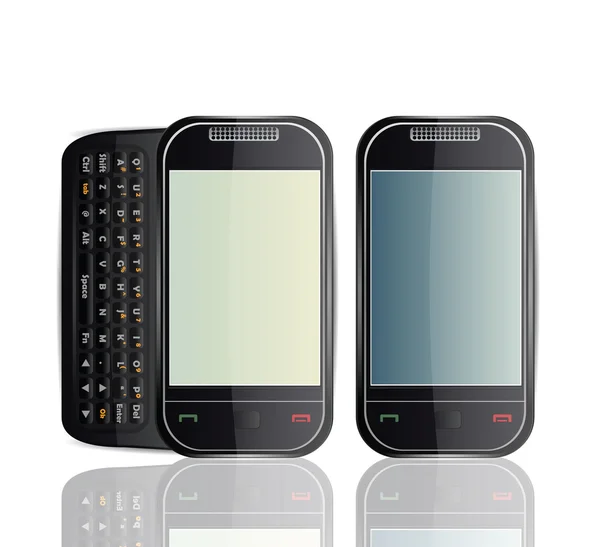 Vektor-Smartphone-Symbole isoliert auf weißem Originaldesign handgezeichnet — Stockvektor