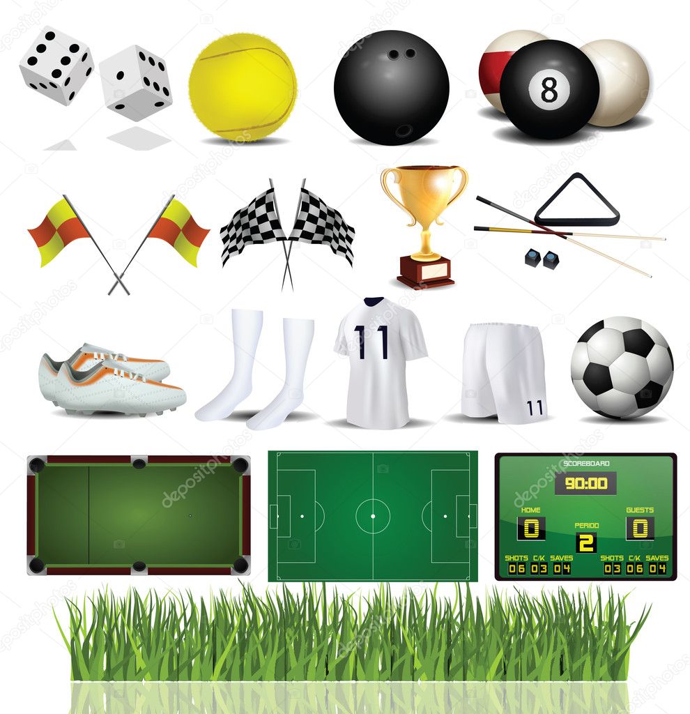 Accessories Collection of Various Sport