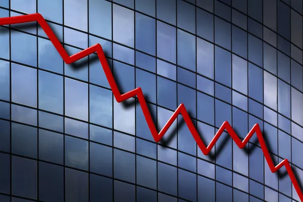 Down Trend Chart — Stock Photo, Image