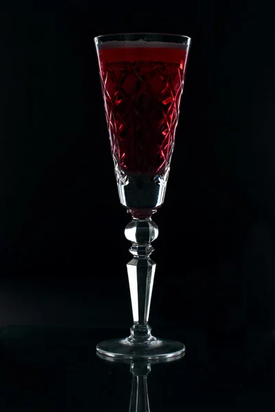 stock image Glass of red wine