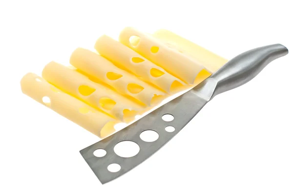 Dilimlenmiş peynir. — Stok fotoğraf