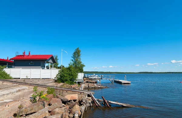 Rybářský domek ve Finsku — Stock fotografie