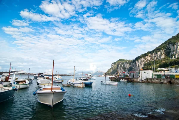 Capri, boats — Stock Photo, Image