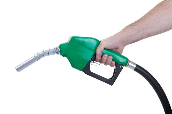 Boquilla de combustible verde — Foto de Stock