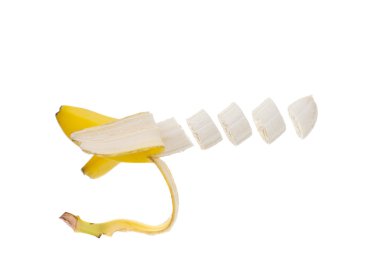 Sliced banana clipart