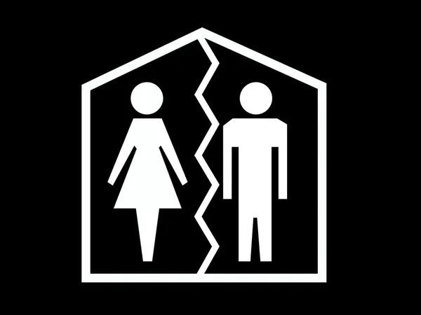 Divorce icon — Stock Photo, Image