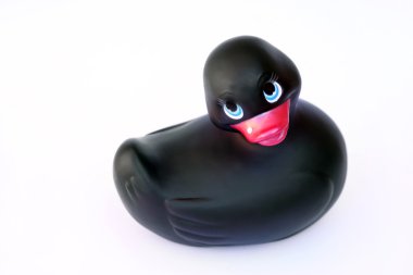 Black rubber duck clipart