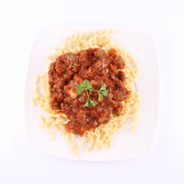 Düdük bolognese sos ile