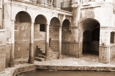 Roman baths clipart
