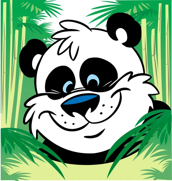 Funny panda — Stock Vector
