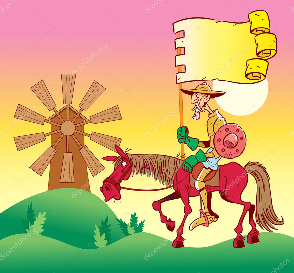 don quijote clipart