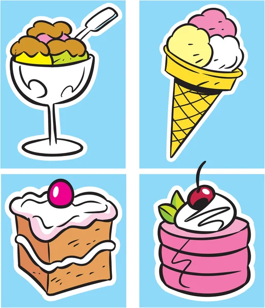 stock vector Dessert