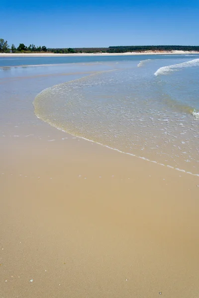 Sandbank at low tide — Stock Photo, Image
