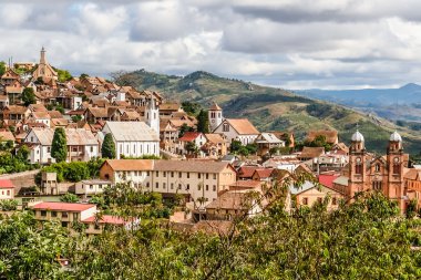 Old city of Fianarantsoa clipart