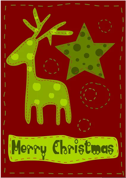 Modèle de beauté carte postale de Noël — Image vectorielle