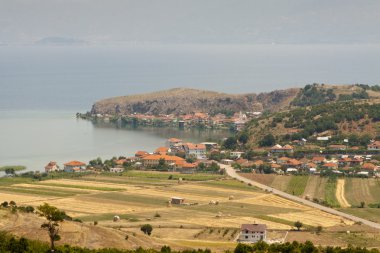 View on Ohridsko lake - Macedonia clipart