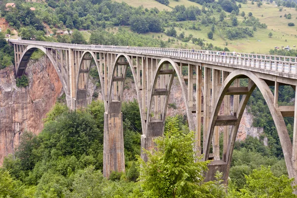 Большой старый мост в Дурдевице - Черногория — стоковое фото