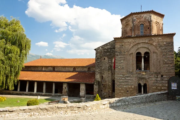 Εξωτερικό της εκκλησίας της Αγίας Σοφίας στην Οχρίδα. — Φωτογραφία Αρχείου
