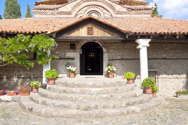 Eingang zur alten Kirche - ohrid — Stockfoto