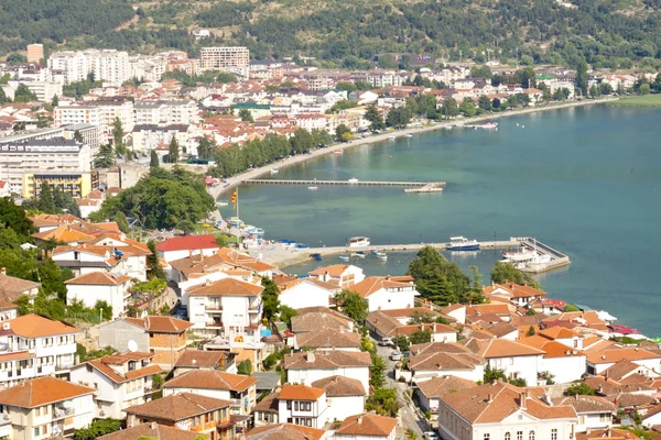 Ohrid에 공중 보기 — 스톡 사진