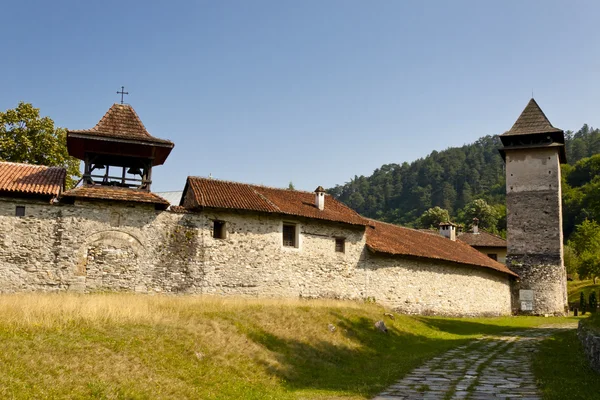 Mauer des Klosters Studenica — Stockfoto