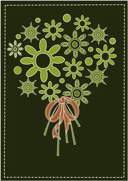 美しさの花の花束 — ストックベクタ
