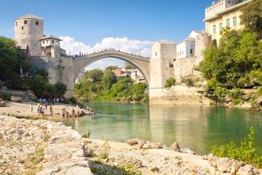 Mostar view - Bosnia and Herzegovina clipart