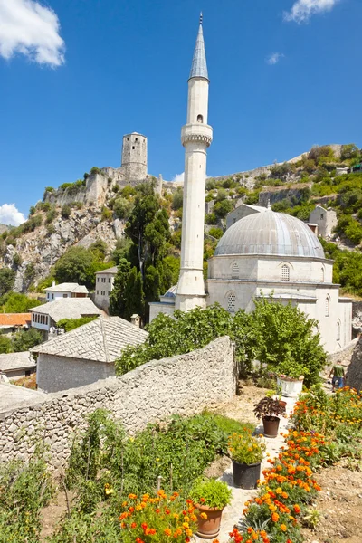 Mecset Pocitelj, Bosznia és Hercegovina — Stock Fotó