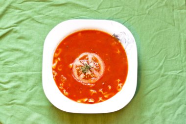 Simple but tasty tomato soup.