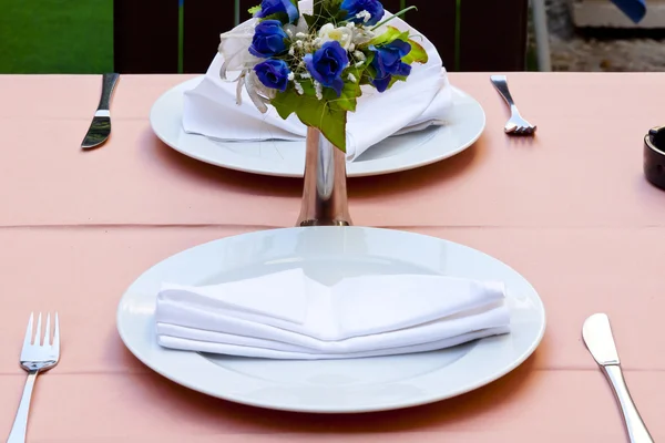 Empty restaurant table - Dubrovnik — Stock Photo, Image