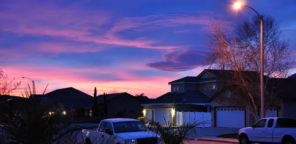 stock image Neighborhood sunset