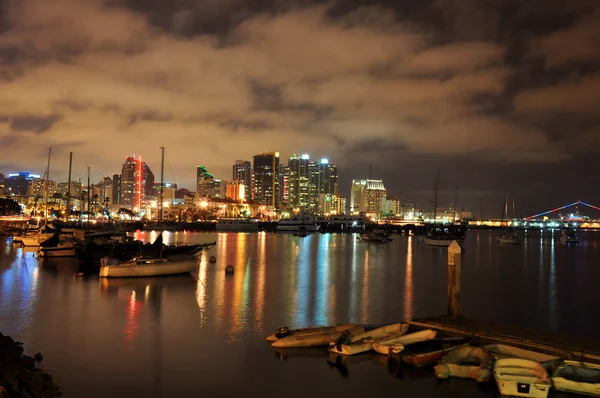 San diego haven van nacht — Stockfoto