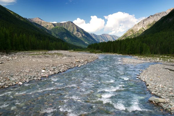 Sumak river - sayan mountains - russia — Stock Photo, Image