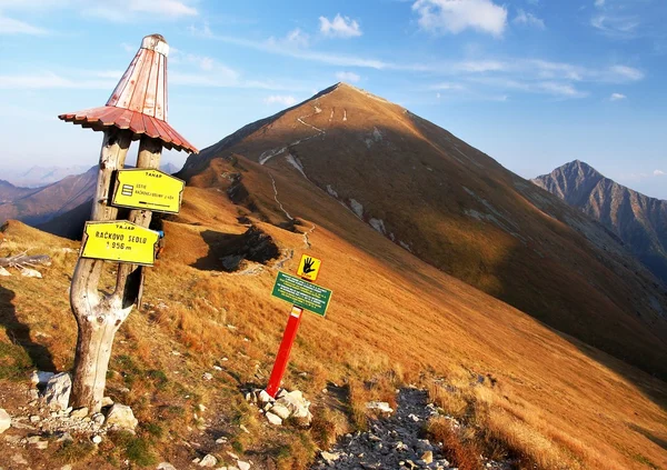 Vista autunnale dai monti Rohace con guide — Foto Stock