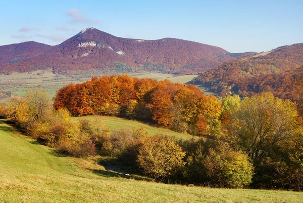 Autumnal view from Strazovske Vrchy — Stock Photo, Image