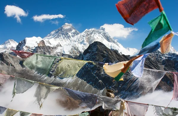Blick auf Everest von gokyo ri — Stockfoto
