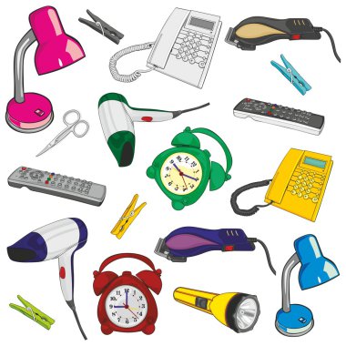 Everyday items clipart