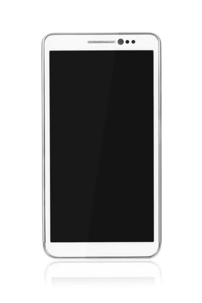 Белый смартфон КПК изолирован на белом фоне — стоковое фото