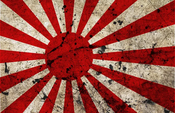 Brudny stary flaga ilustracja japonia — Zdjęcie stockowe