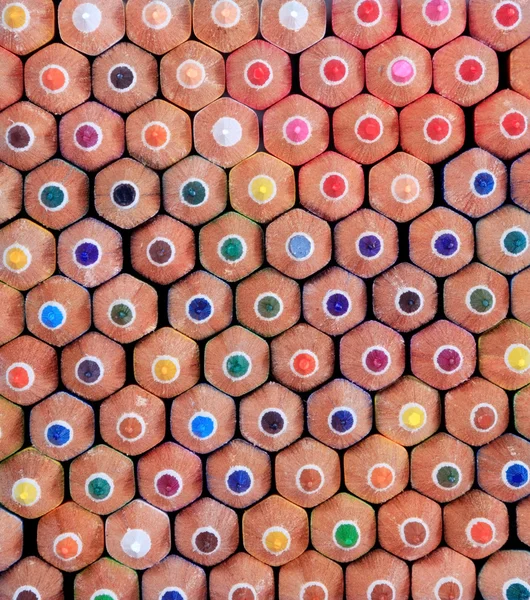 Colorful pastel wooden pencil background — Zdjęcie stockowe