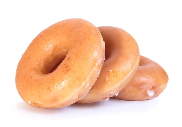Süße cremige weiche braune Donuts — Stockfoto