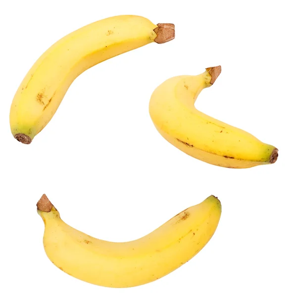 白を基調とした新鮮な熟したバナナ — ストック写真