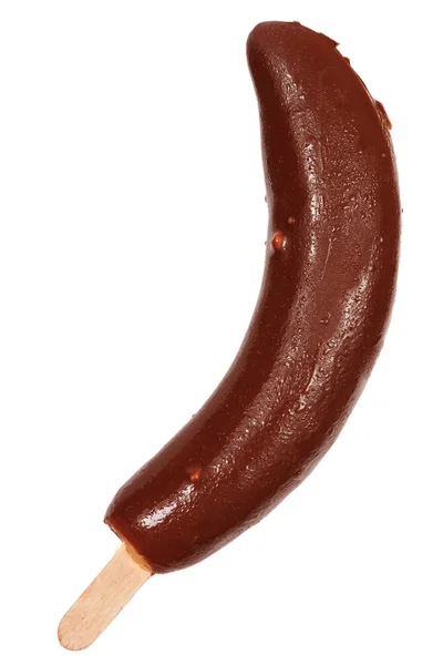 Fresh banana chocolate dip — Stock Photo, Image